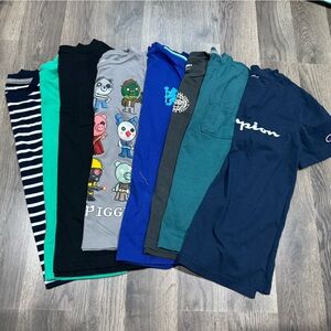 Champion Navy and Teal Graphic T-Shirt Collection